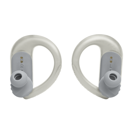 JBL Endurance Peak 3 - White - Dust and water proof True Wireless active earbuds - Back